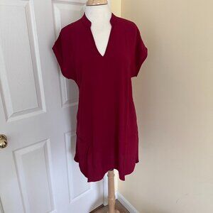 Madewell Red Tunic Top